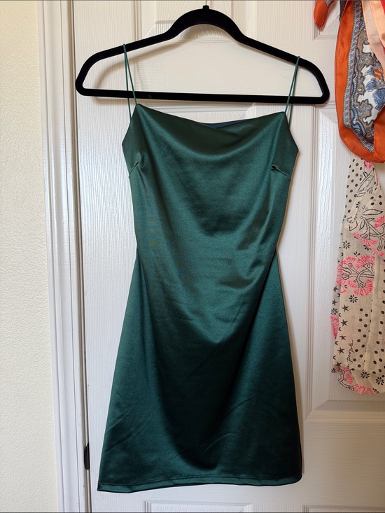 Windsor Dresses & Skirts - Windsor Emerald Green Satin Mini Slip Dress